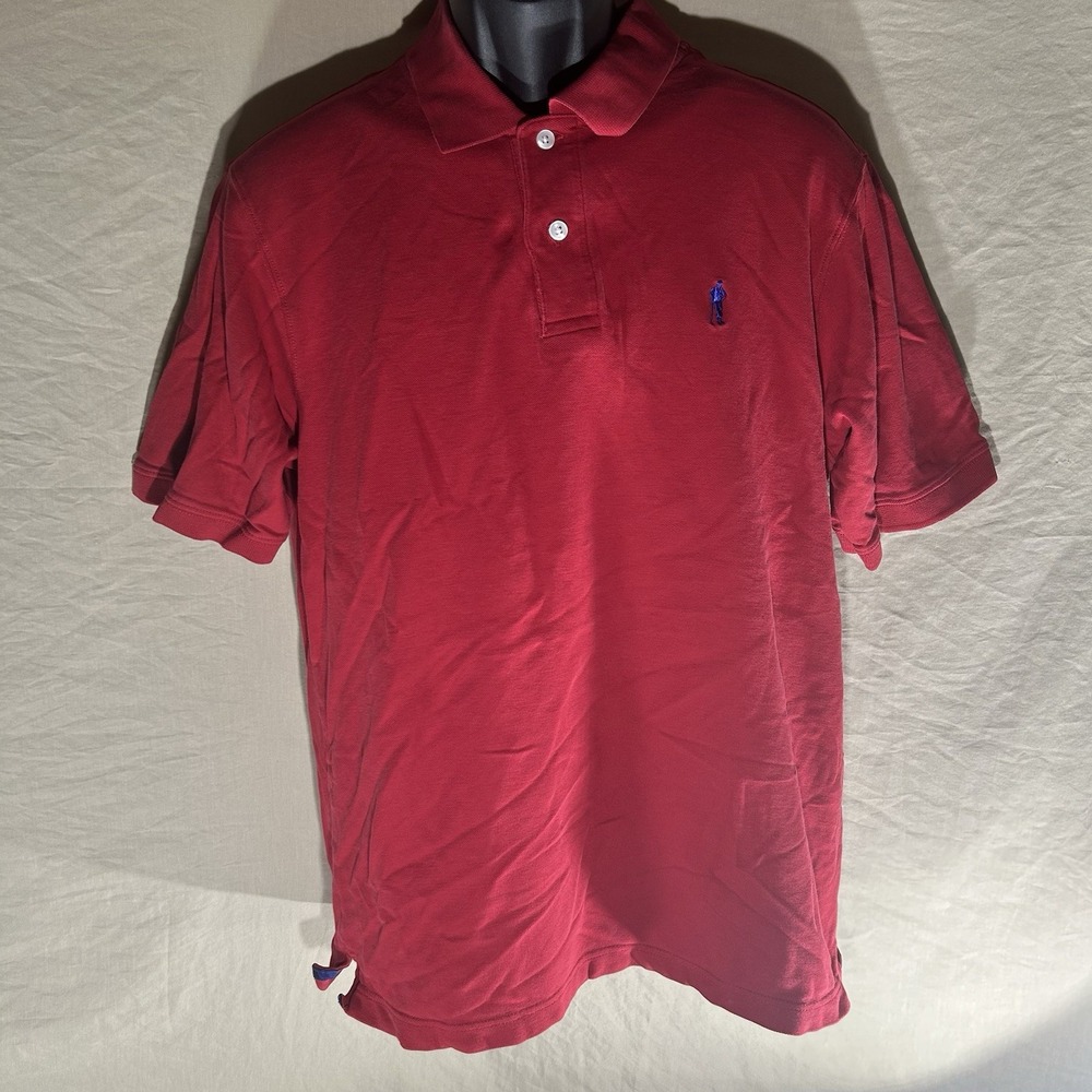 Payne Stewart Golf Polo Shirt Men's Size M Red 100% Cotton